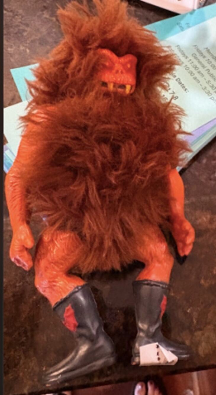 Vintage 1985 MOTU Grizzlor Masters of the Universe Mattel Figure Incomplete